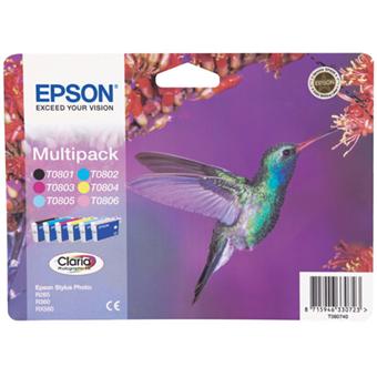 epson claria t0807 colibri multipack 6 cartouches pack de cartouches