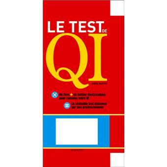 Le test QI coffret Anne Bacus Livre Fnac.com