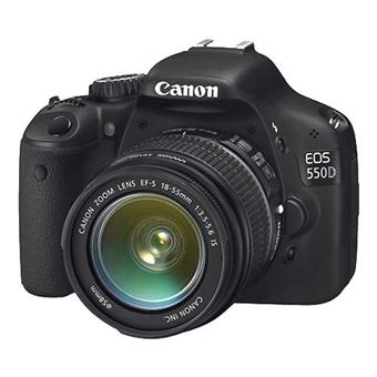 Canon EOS 550D + Obj. Canon EF S IS 18 55 mm f/3.5 5.6 Appareil