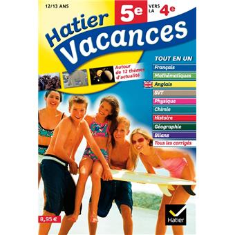 Meilleur cahier de vacances 5ème vers 4ème
