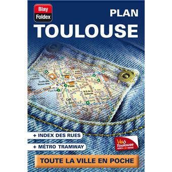 Plan guide de Toulouse et de son centre ville avec index des rues et