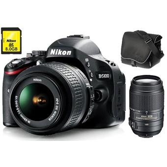 Pack Fnac : Nikon D5100 + 2 Obj. Nikon AF S DX VR série G : 18 55