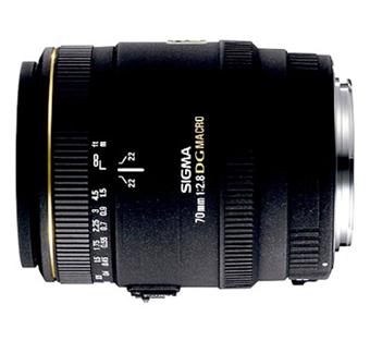 Objectif reflex Sigma DG EX 70 mm f/2.8 Macro, Monture Canon
