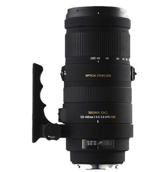 Sigma DG APO OS HSM 120 400 mm f/4.5 5.6; Monture Nikon
