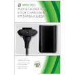 Kit Play and Charge noir Microsoft pour Xbox 360&nbsp;-&nbsp;Rechargez pendant que vous jouez - Jusqu'à 25 heures d'autonomie en une recharge