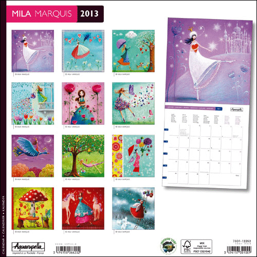 Calendrier 2013 16x16 Aquarupella Mila Marquis - Papeterie - Collectif