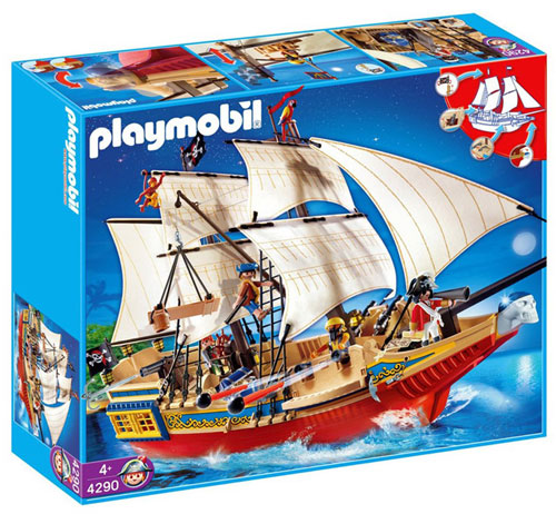 Playmobil 4290 Grand bateau camouflage des pirates pour 1202