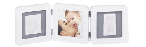 Baby Art Double Print Frame - Cadre Photo - Blanc/Gris pour 30