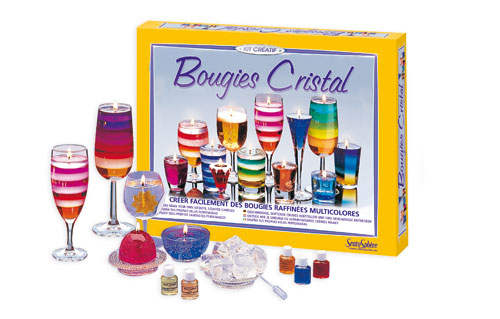 Sentosphre Kit Creatif Bougies Cristal pour 32