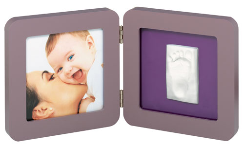 Baby Art Print Frame - Cadre Photo - Taupe/Violet-Lime pour 25