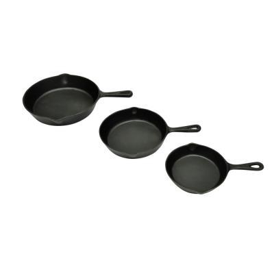 Set De 3 Sartenes Grill Hierro Fundido