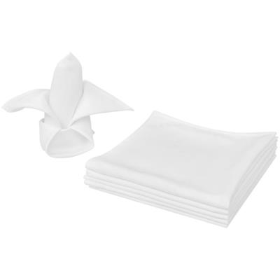 25 Servilletas Blancas De Tela 50 X Cm