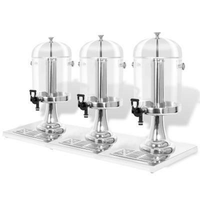Dispensador De Zumo Triple Acero Inoxidable 3 X 8 L