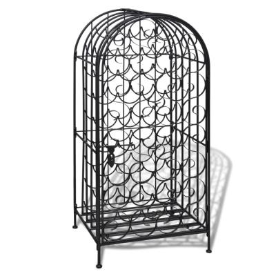 Gabinete De Metal Estante Soporte Vino Bodega Para 35 Botellas