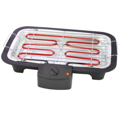 Parrilla Barbacoa Eléctrica De Mesa Bq-2813 38x22 Cm 2000 W Negra