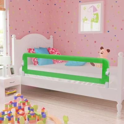 Barandilla De Seguridad Infantil Para La Cama Vidaxl, Color Verde 150 X 42 Cm