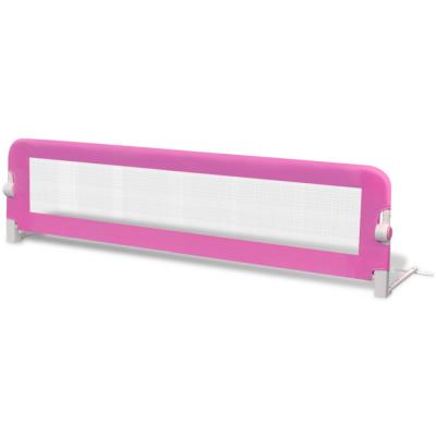 Barandilla De Seguridad Infantil Para La Cama Vidaxl, Color Rosa 150 X 42 Cm