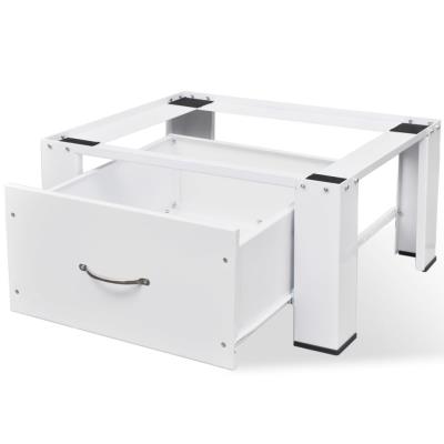 Pedestal Para Lavadora Con Cajón Color Blanco