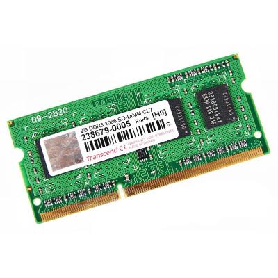 Memoria Portatil DDR3 2gb 1066 mhz Pc8500 Transcend