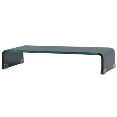 Soporte Para Tv/elevador Monitor Cristal Negro 60x25x11 Cm