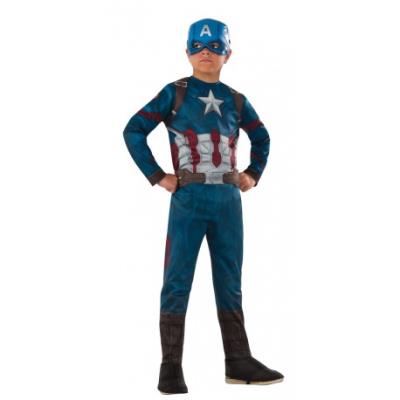 Disfraz Capitán América Civil War deluxe para niño Original - Talla - 8-10 años