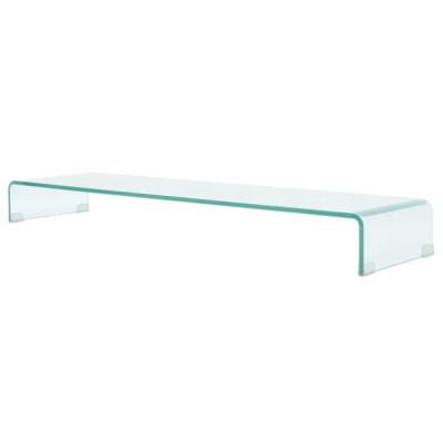 Soporte Para Tv/elevador Monitor Cristal Claro 120x30x13 Cm
