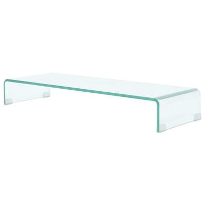 Soporte Para Tv/elevador Monitor Cristal Claro 90x30x13 Cm