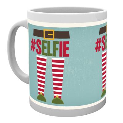 Taza de ceramica Navidad Selfie
