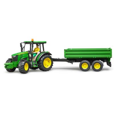 Bruder 2108 Tractor John Deere 5115 M Con Remolque