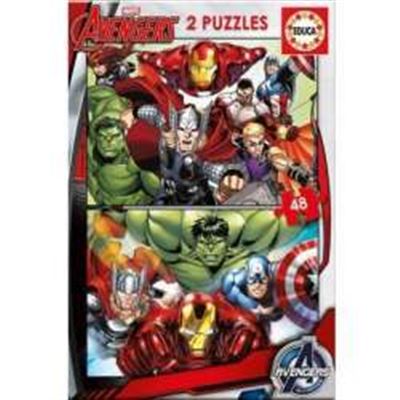 Marvel Avengers Assemble 2 puzzles 48 piezas