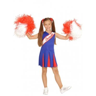 Disfraz animadora azul y rojo para niña Original - Talla - 2-3 años