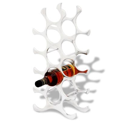 Botellero De Pie Para Vino Con Capacidad 15 Botellas (plateado)