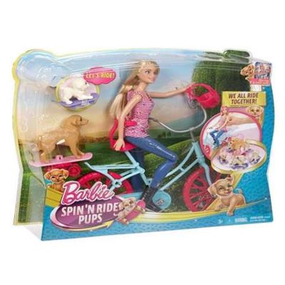 Bici de barbie y sus perritos