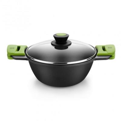 Cacerola Concava Prior Bra A402028 - Ø28cm - 4.2l - Espesor 5.5mm - Aluminio Fundido - Teflon Antiad