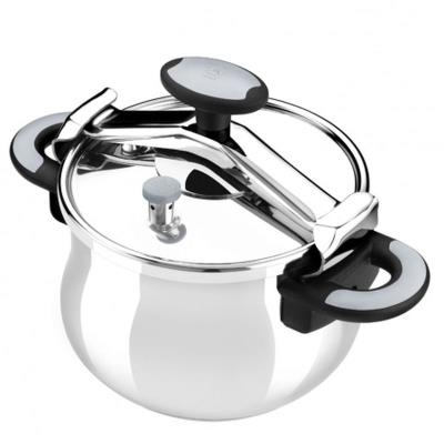 Olla A Presion New Star Bra A185503 - Ø24cm - 8l - Acero Inoxidable 18/10 - Cierre Puente - Asas De