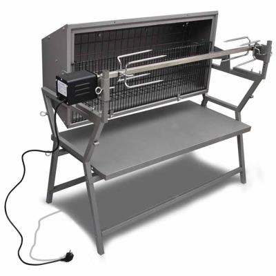 Asador Barbacoa De Hierro Y Acero Inoxidable