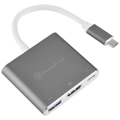 Silverstone Silvertstone Ep08 Hub Usb Tipo C - Imagen 1