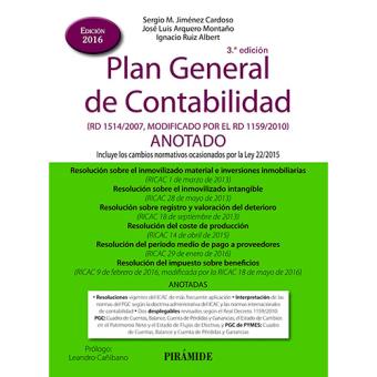 Plan General De Contabilidad Anotado En Libros Fnac