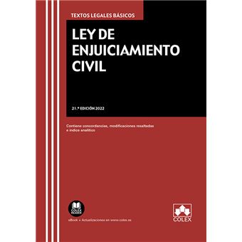 Ley De Enjuiciamiento Civil S L Editorial Colex En Libros Fnac