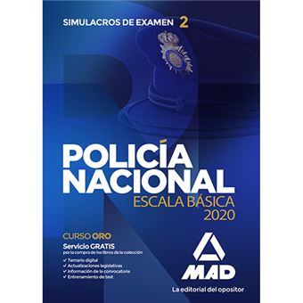 Policía Nacional Escala básica Simulacros de examen Vol 2 Manuel