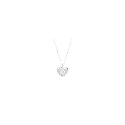 Monte carlo star collier coeur or blanc 375 diamants et oxyde de zirconium femme pour 78