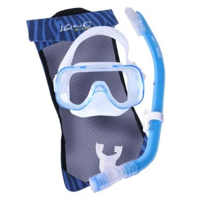 Iq Company Ensemble De Masque Et Tuba Pour Enfant Bleu Bleu Taille Unique pour 44