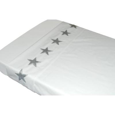 taftan - drap de lit etoiles blanc (100 x 80 cm) - blanc pour 33