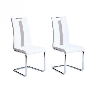 Jade lot de 2 chaises de salle a manger blanches pour 125