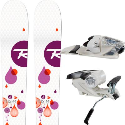 Pack Skis Alpins (ski + Fixation) Rossignol Trixie Xel + Xelium Saphir 100 B83 Wh/bk pour 205