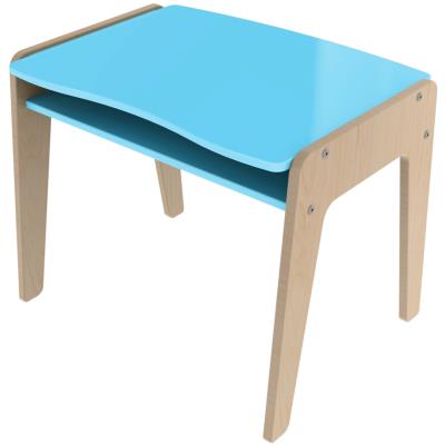 Bureau enfant en bois coloris bleu - Dim : L 63 x H 51 x P 46 cm -PEGANE- pour 117