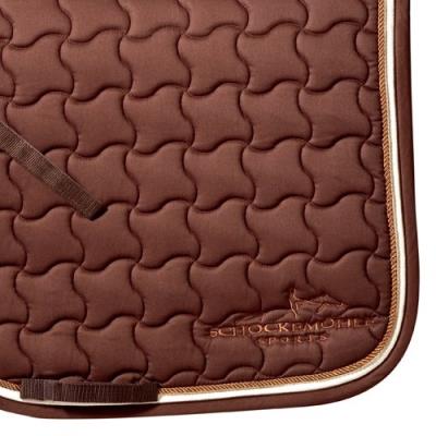 Schockemöhle 1600-00030 Champion Dl Tapis De Selle De Dressage Pour Chevaux Demi-sang Marron Crème pour 45