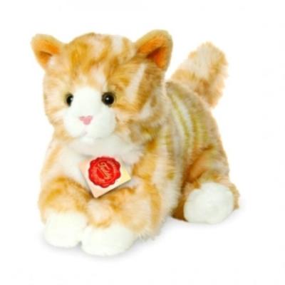 Peluche chat roux et blanc - 24 cm pour 30