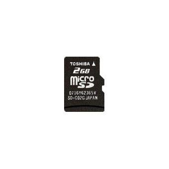 votre Toshiba carte m&eacute;moire flash 2 Go microSD