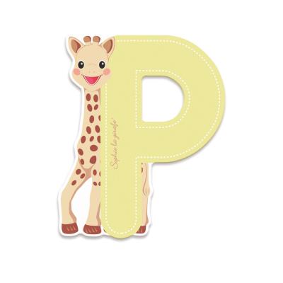 Lettre dcorative sophie la girafe : p (vert) janod pour 2